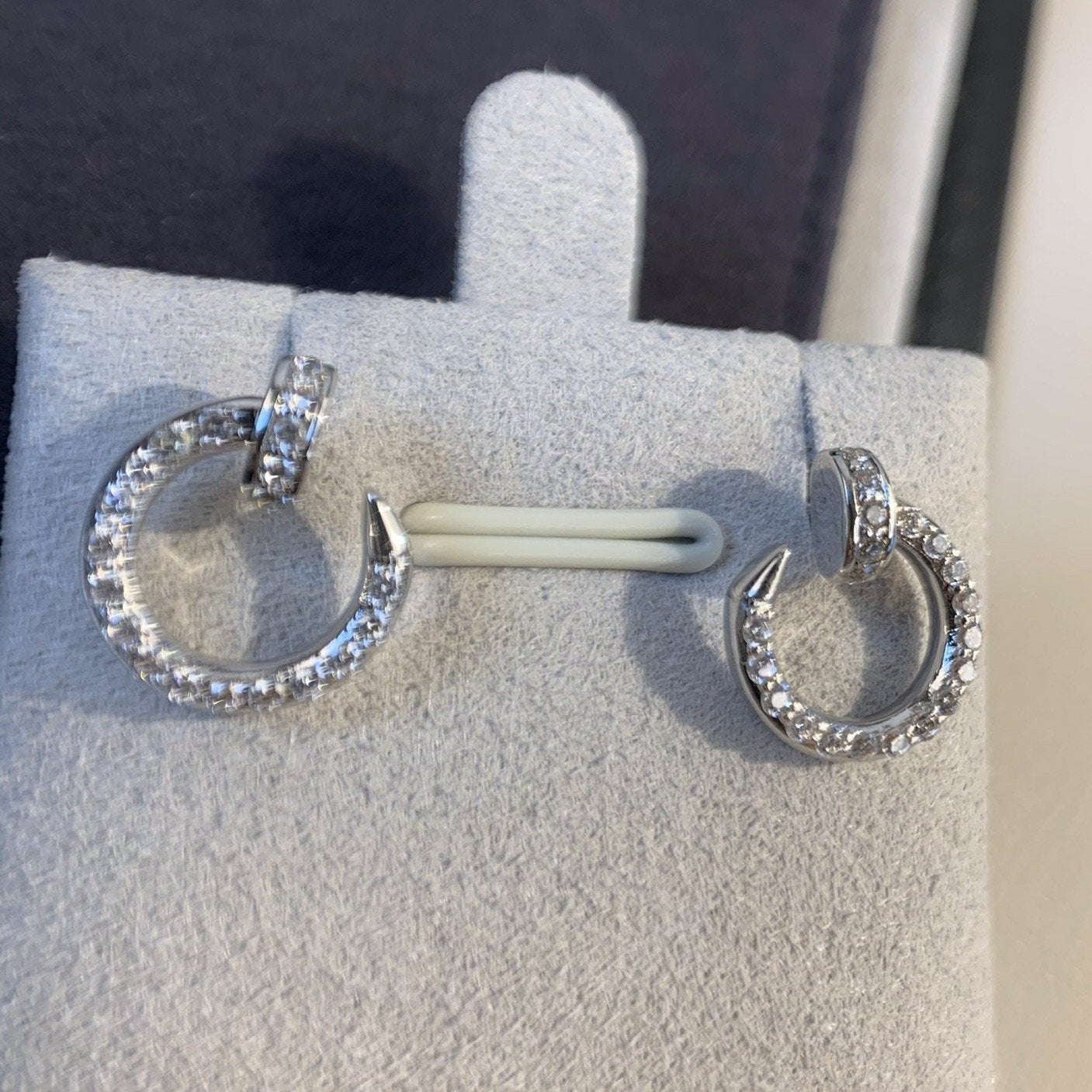 [Polaidi Jewelry]JUSTE EARRINGS SILVER DIAMONDS
