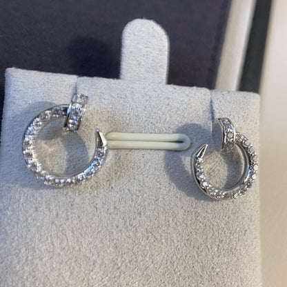 [：Polaidi Jewelry]JUSTE EARRINGS SILVER DIAMONDS