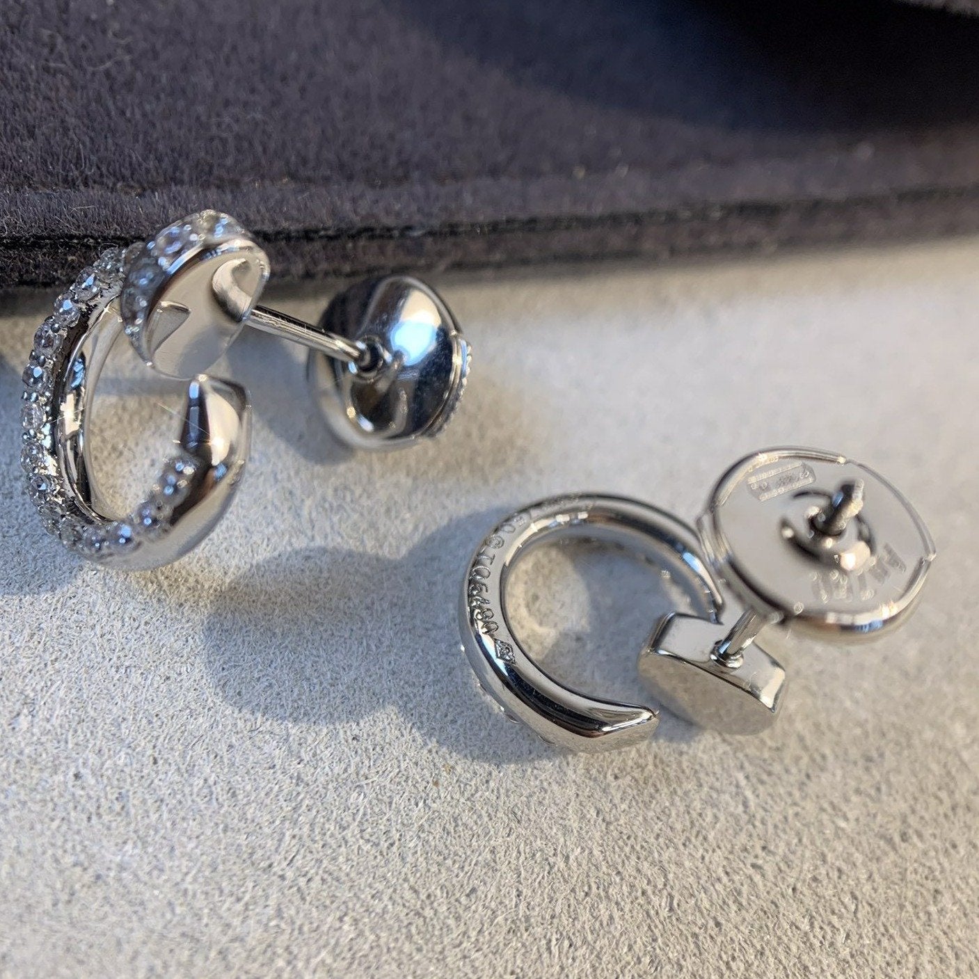 [：Polaidi Jewelry]JUSTE EARRINGS SILVER DIAMONDS