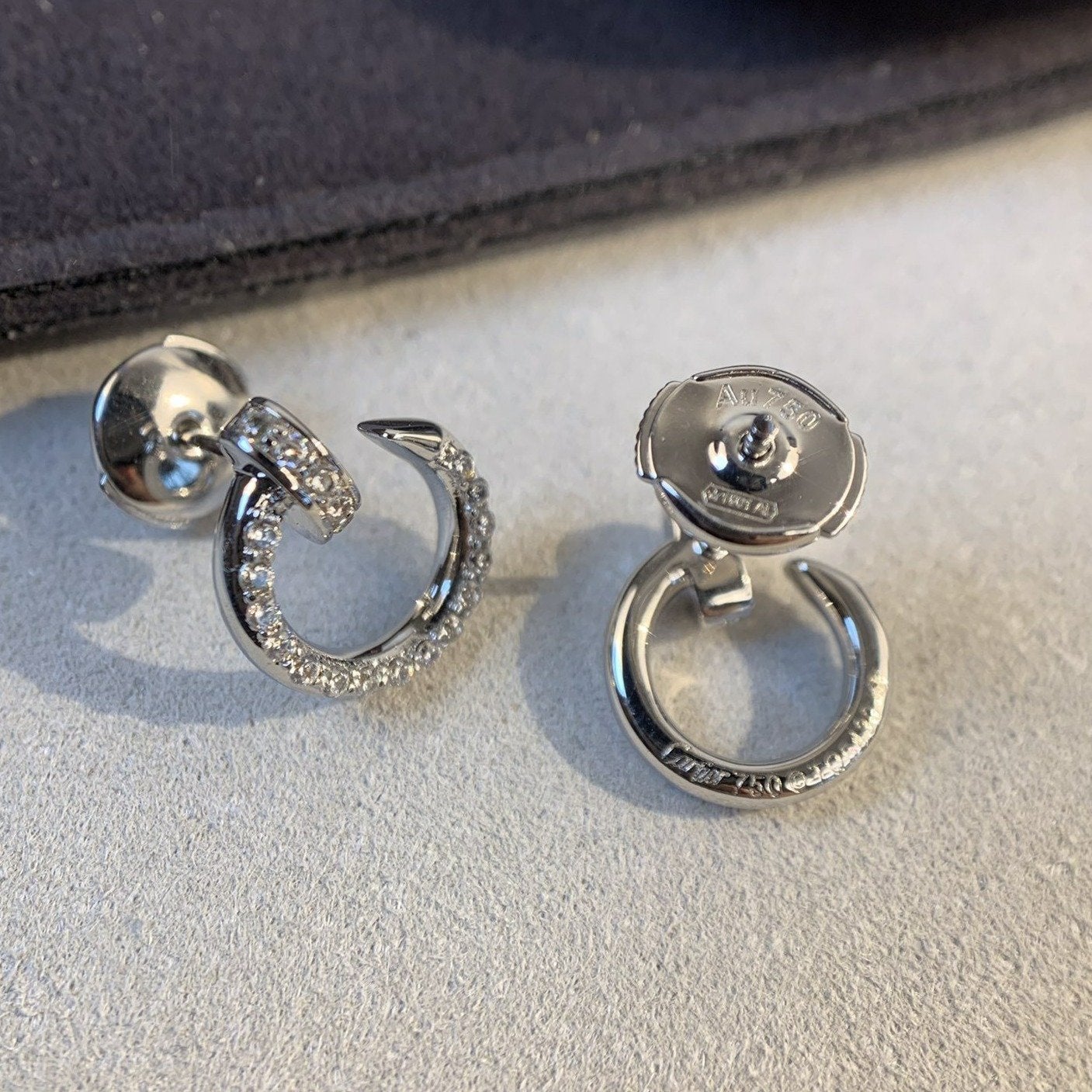 [：Polaidi Jewelry]JUSTE EARRINGS SILVER DIAMONDS