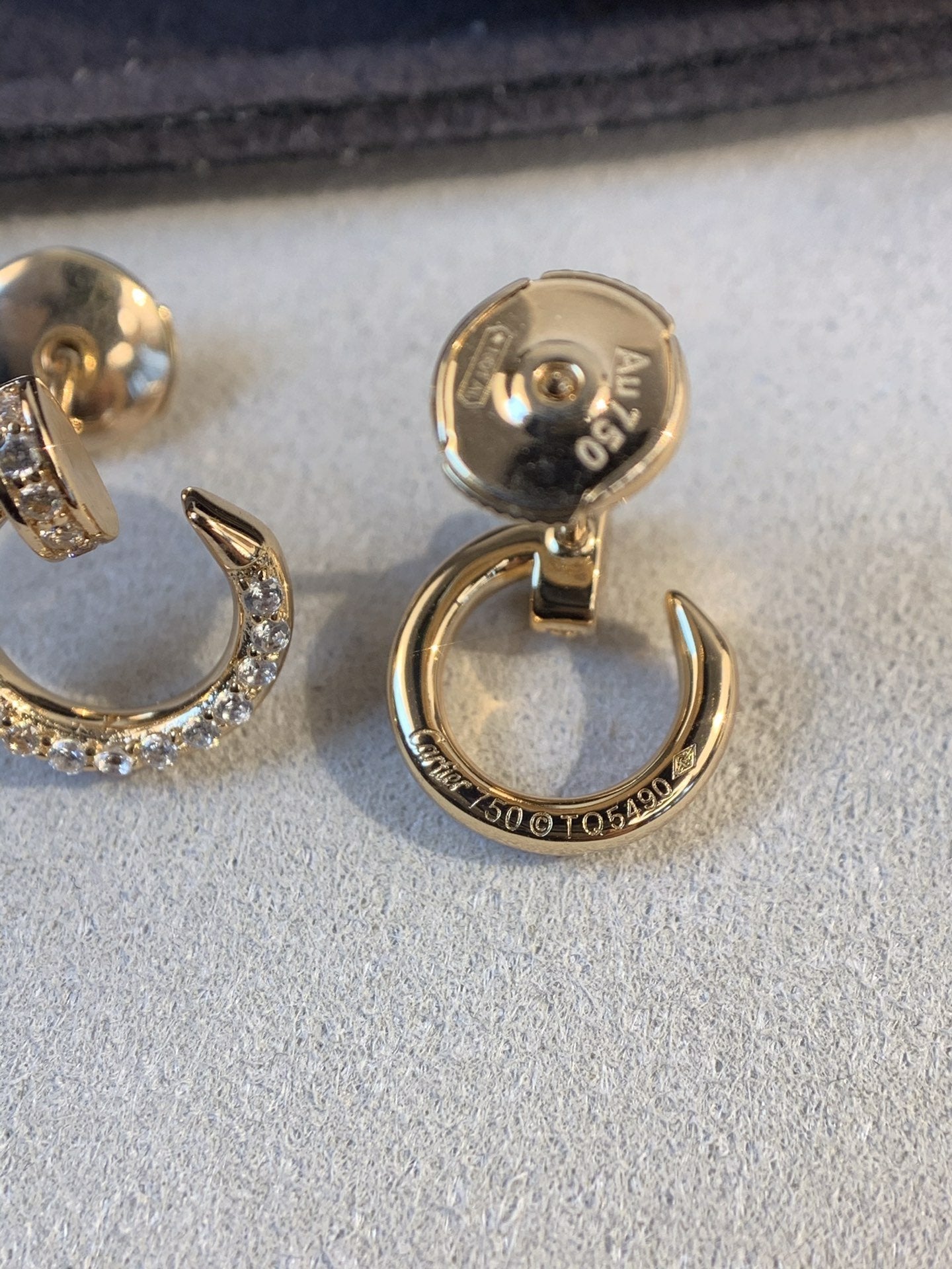 [Polaidi Jewelry]JUSTE EARRINGS GOLD DIAMONDS