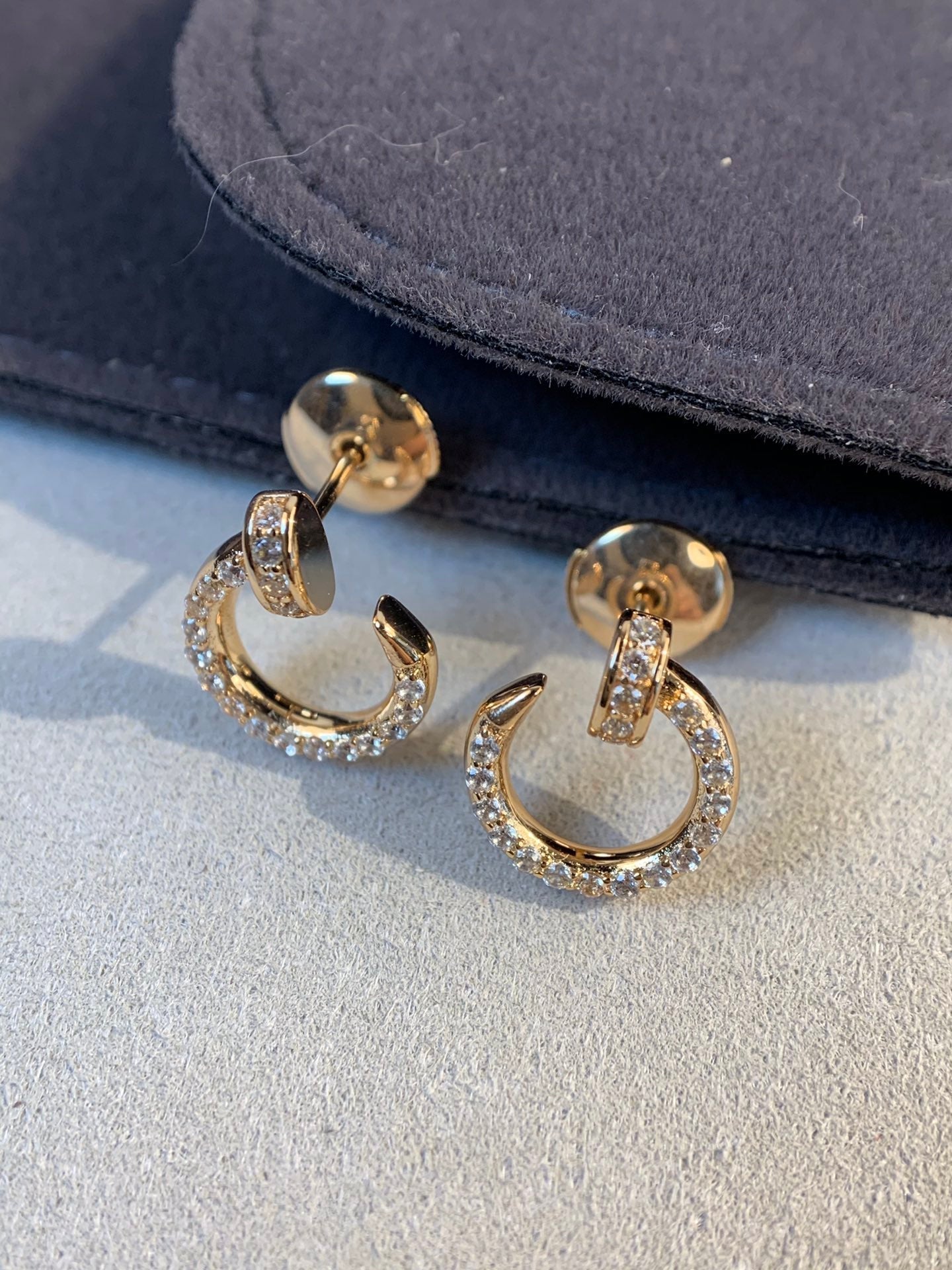 [：Polaidi Jewelry]JUSTE EARRINGS GOLD DIAMONDS