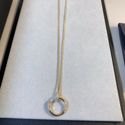 [：Polaidi Jewelry]JUSTE NECKLACE PINK GOLD