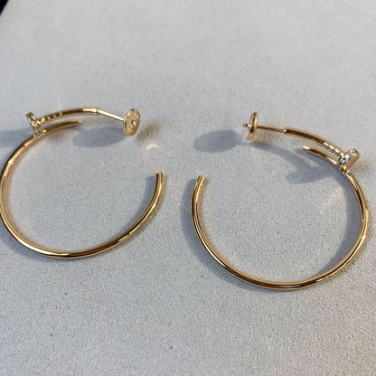 [：Polaidi Jewelry]JUSTE EARRINGS GOLD DIAMONDS 1.8MM