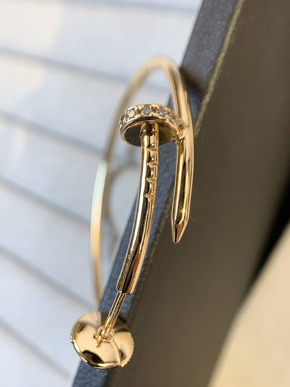 [：Polaidi Jewelry]JUSTE EARRINGS GOLD DIAMONDS 1.8MM
