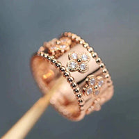 [Polaidi Jewelry ]CLOVER KALEIDOSCOPE RING 10MM