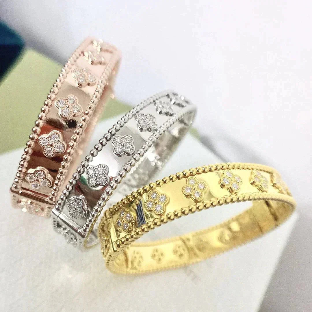 [：Polaidi Jewelry]CLOVER BRACELET 8MM DIAMONDS