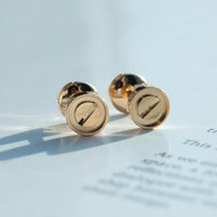 [Polaidi Jewelry ]LOVE EARRINGS PINK GOLD 10MM
