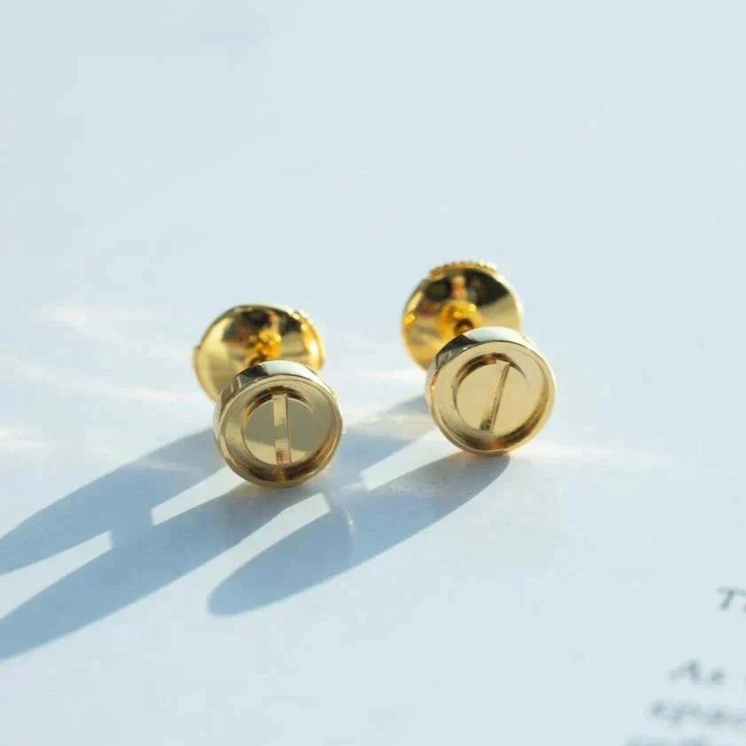 [Polaidi Jewelry]LOVE EARRINGS GOLD 10MM