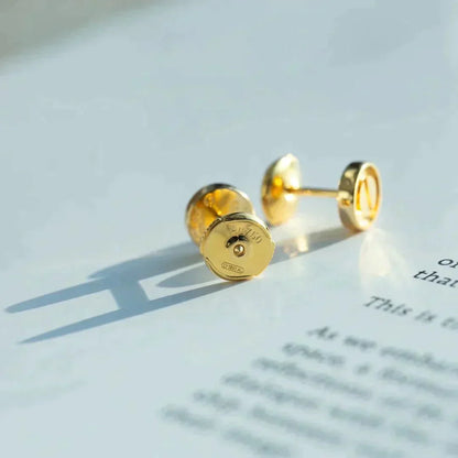 [Polaidi Jewelry]LOVE EARRINGS GOLD 10MM