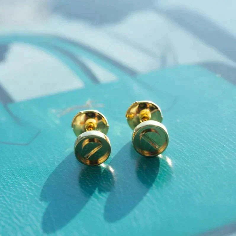 [Polaidi Jewelry]LOVE EARRINGS GOLD 10MM