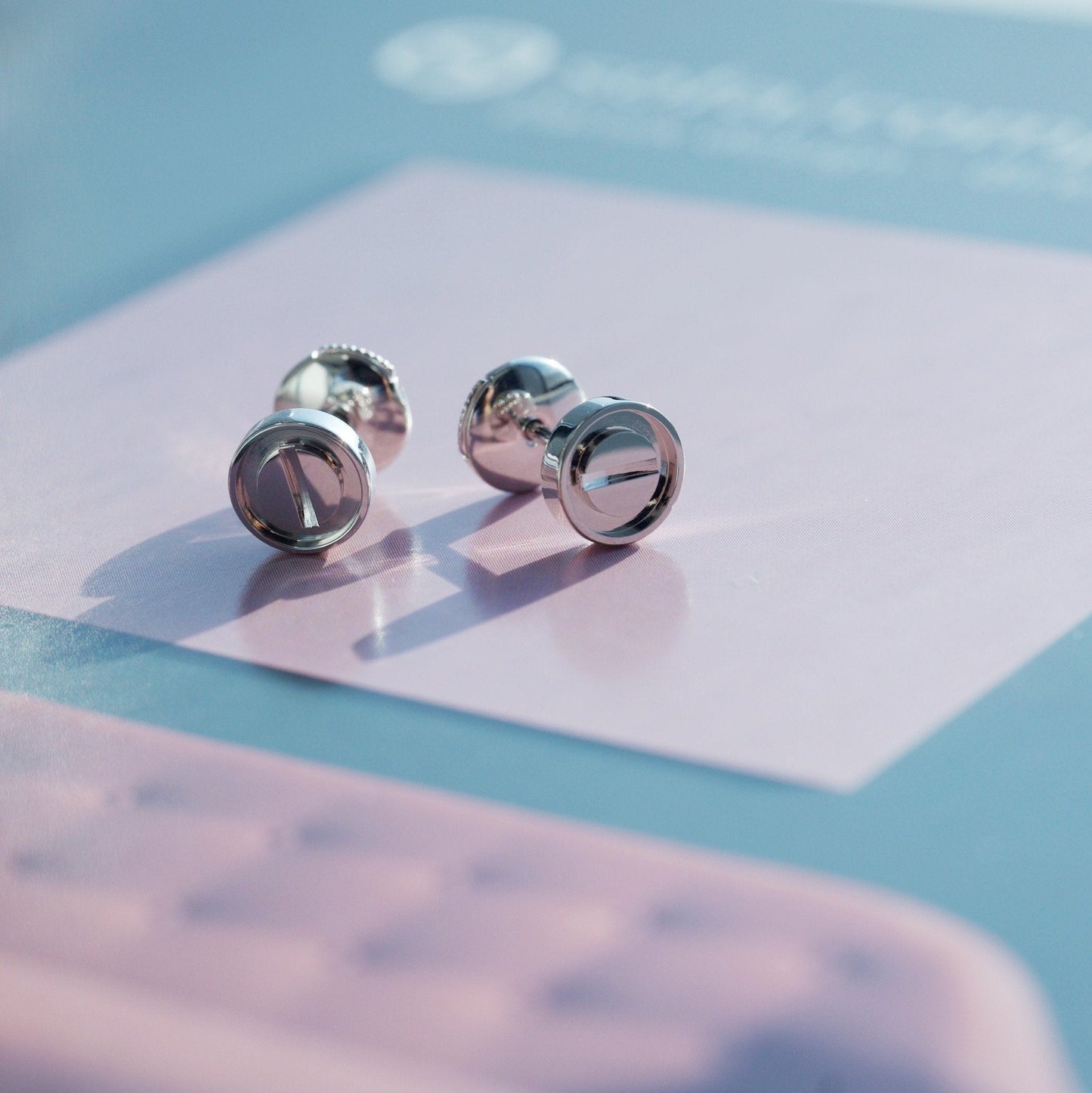 [：Polaidi Jewelry]LOVE EARRINGS SILVER 10MM