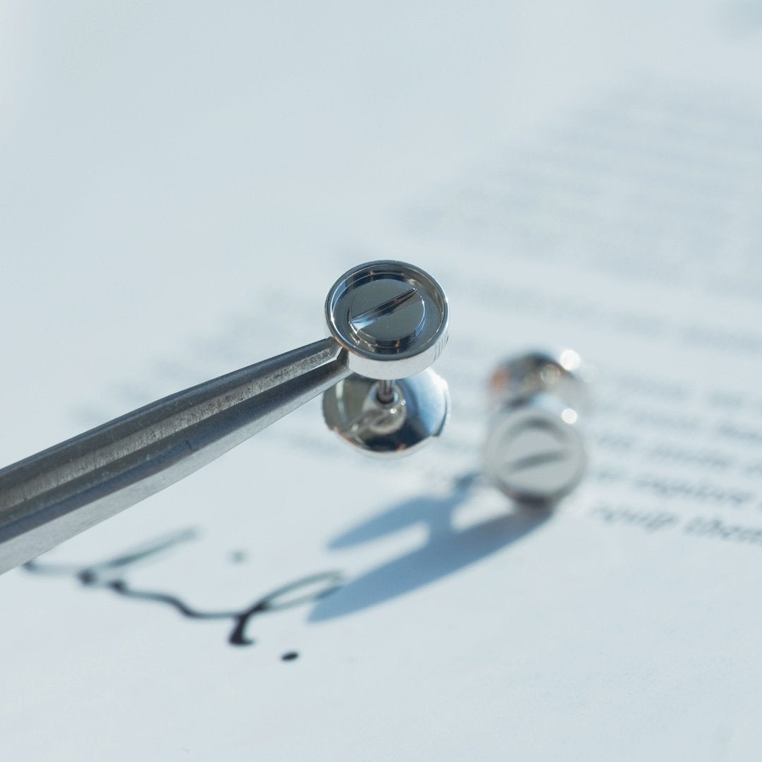 [：Polaidi Jewelry]LOVE EARRINGS SILVER 10MM