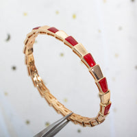 [Polaidi Jewelry ]SERPENTI BRACELET PINK GOLD RUBELLITE