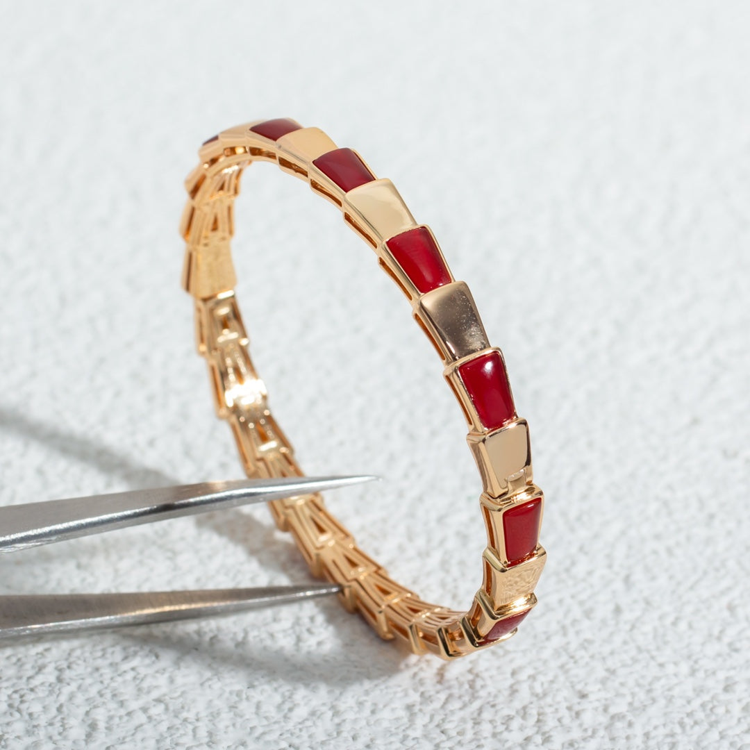 [Polaidi Jewelry]SERPENTI BRACELET PINK GOLD RUBELLITE