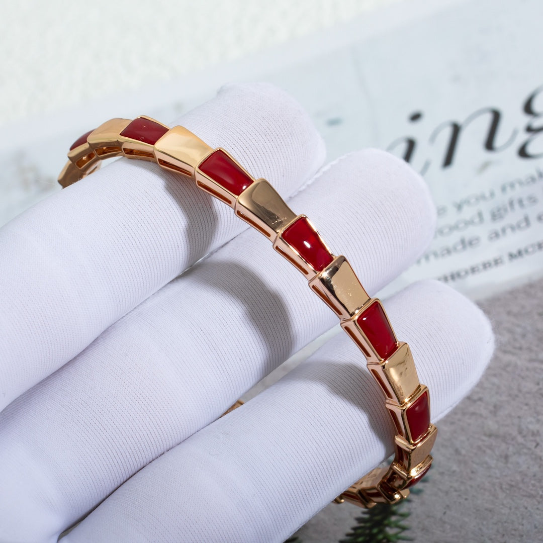 [Polaidi Jewelry]SERPENTI BRACELET PINK GOLD RUBELLITE
