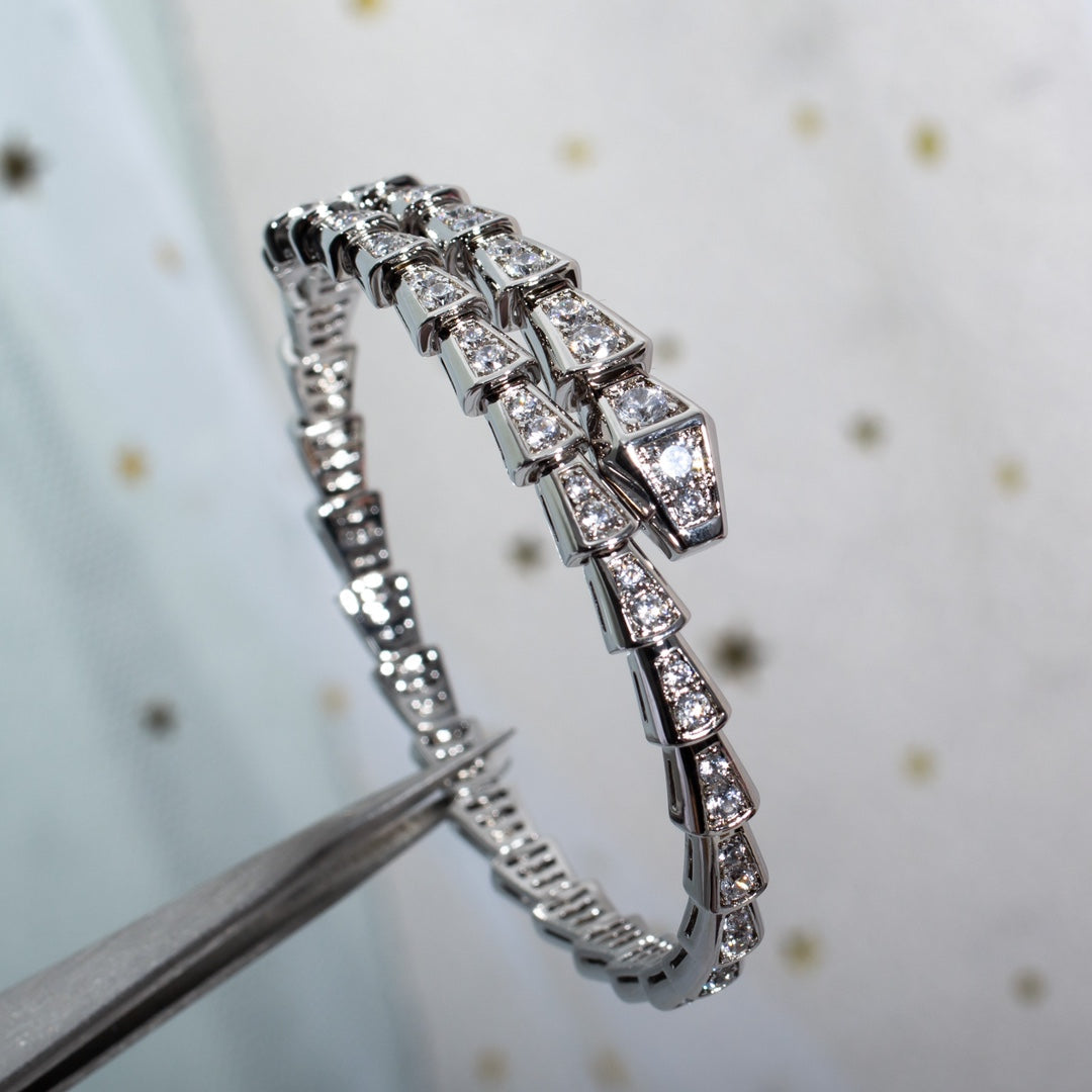 [Polaidi Jewelry]SERPENTI BRACELET 6MM SILVER DIAMOND