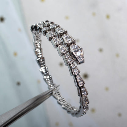 [Polaidi Jewelry]SERPENTI BRACELET 6MM SILVER DIAMOND