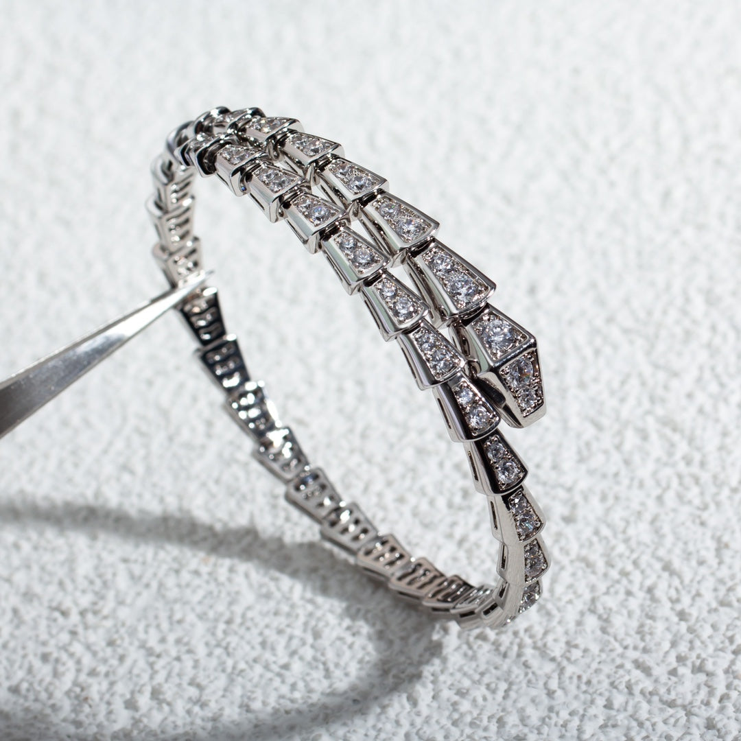[Polaidi Jewelry]SERPENTI BRACELET 6MM SILVER DIAMOND