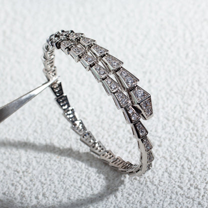 [Polaidi Jewelry]SERPENTI BRACELET 6MM SILVER DIAMOND