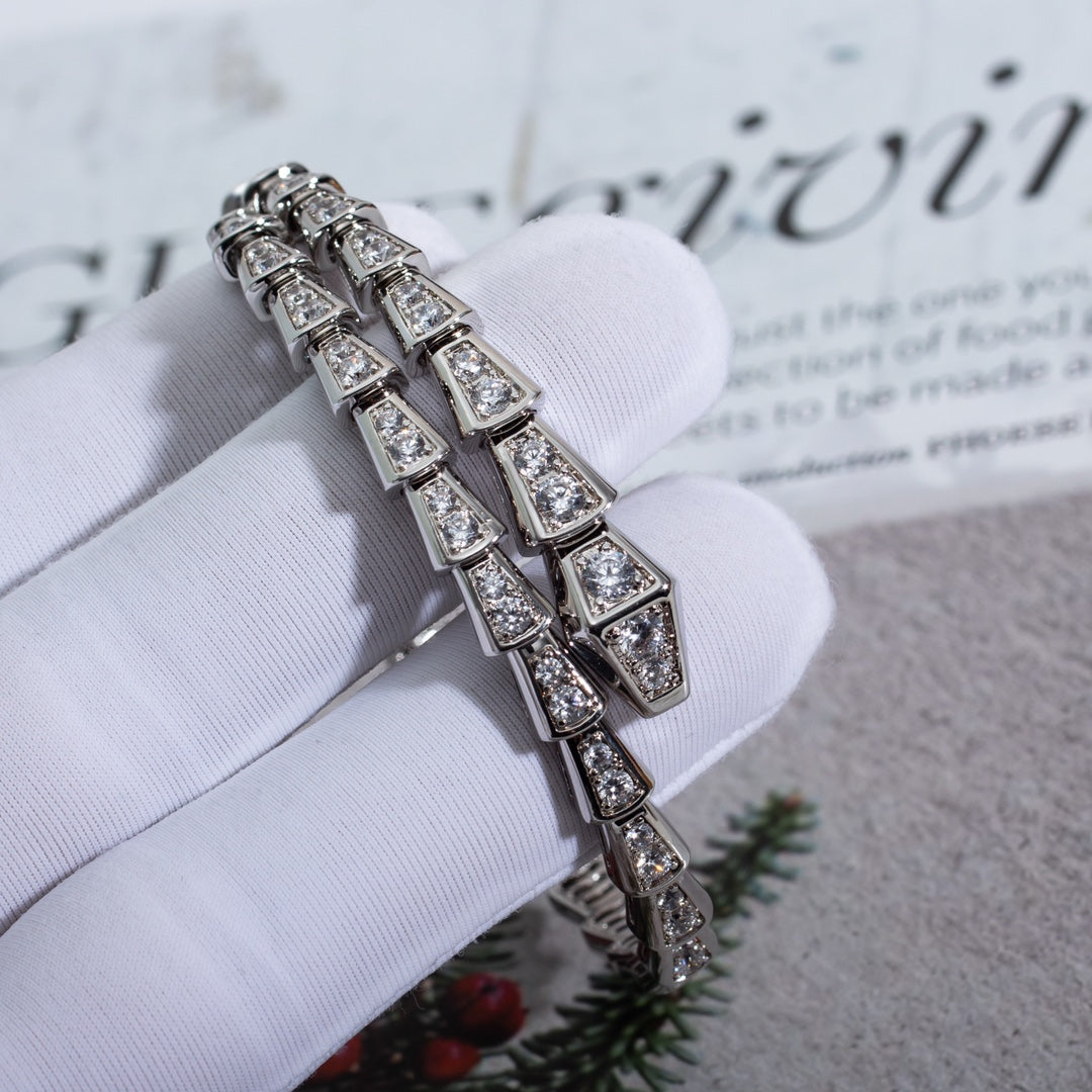 [Polaidi Jewelry]SERPENTI BRACELET 6MM SILVER DIAMOND