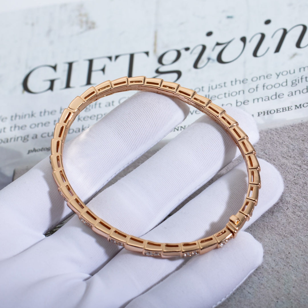 [Polaidi Jewelry]SERPENTI BRACELET PINK GOLD DIAMOND