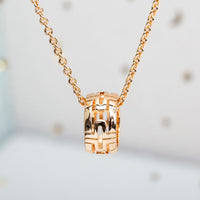 [Polaidi Jewelry ]PARENTESI NECKLACE PINK GOLD