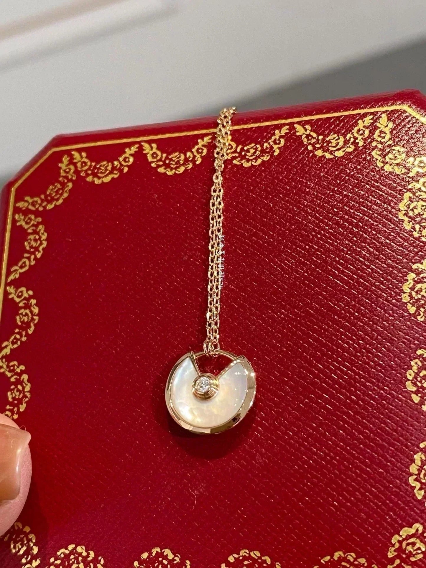 [：Polaidi Jewelry]AMULETTE ROSE GOLD MOP NECKLACE