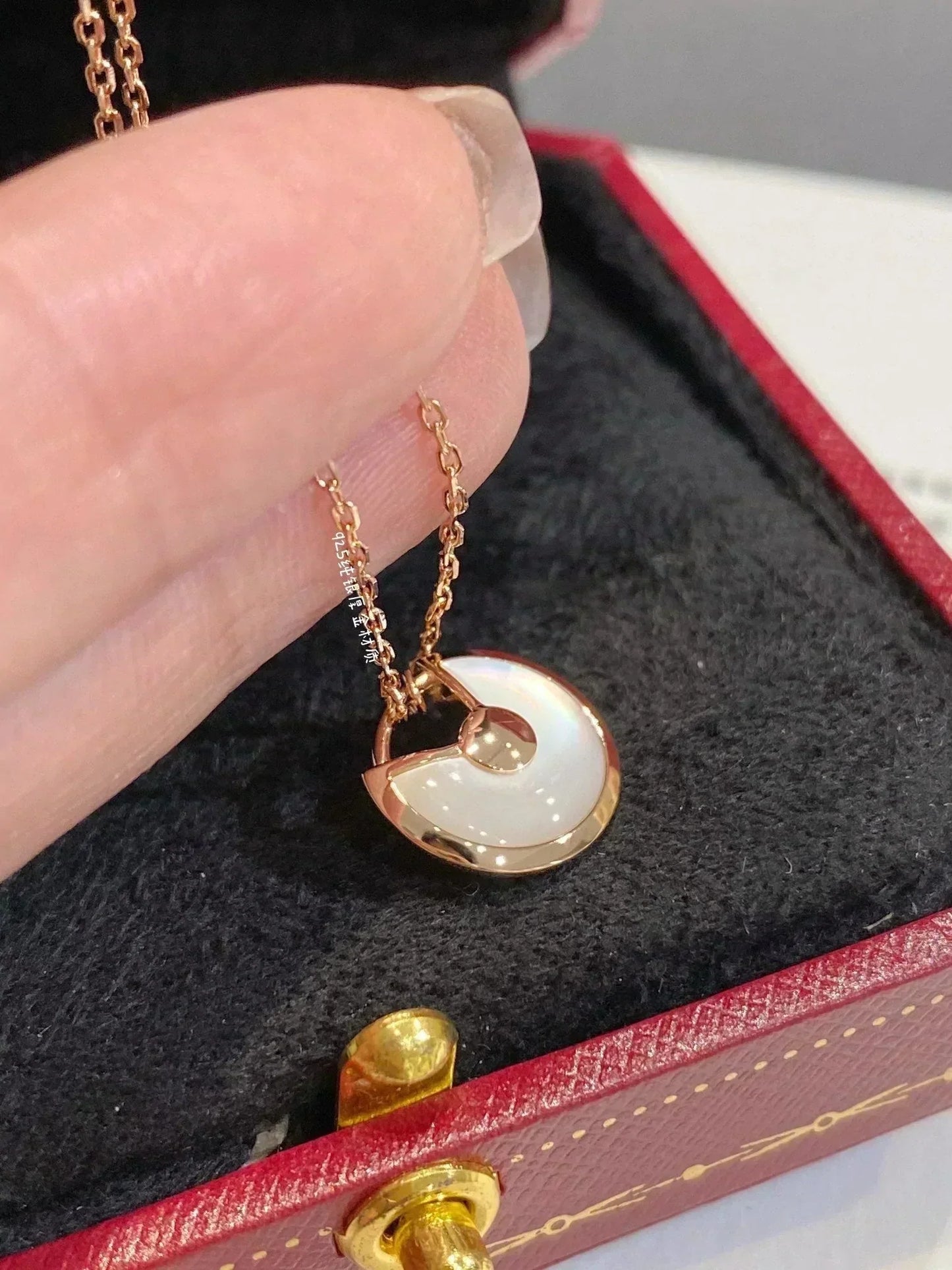 [：Polaidi Jewelry]AMULETTE ROSE GOLD MOP NECKLACE