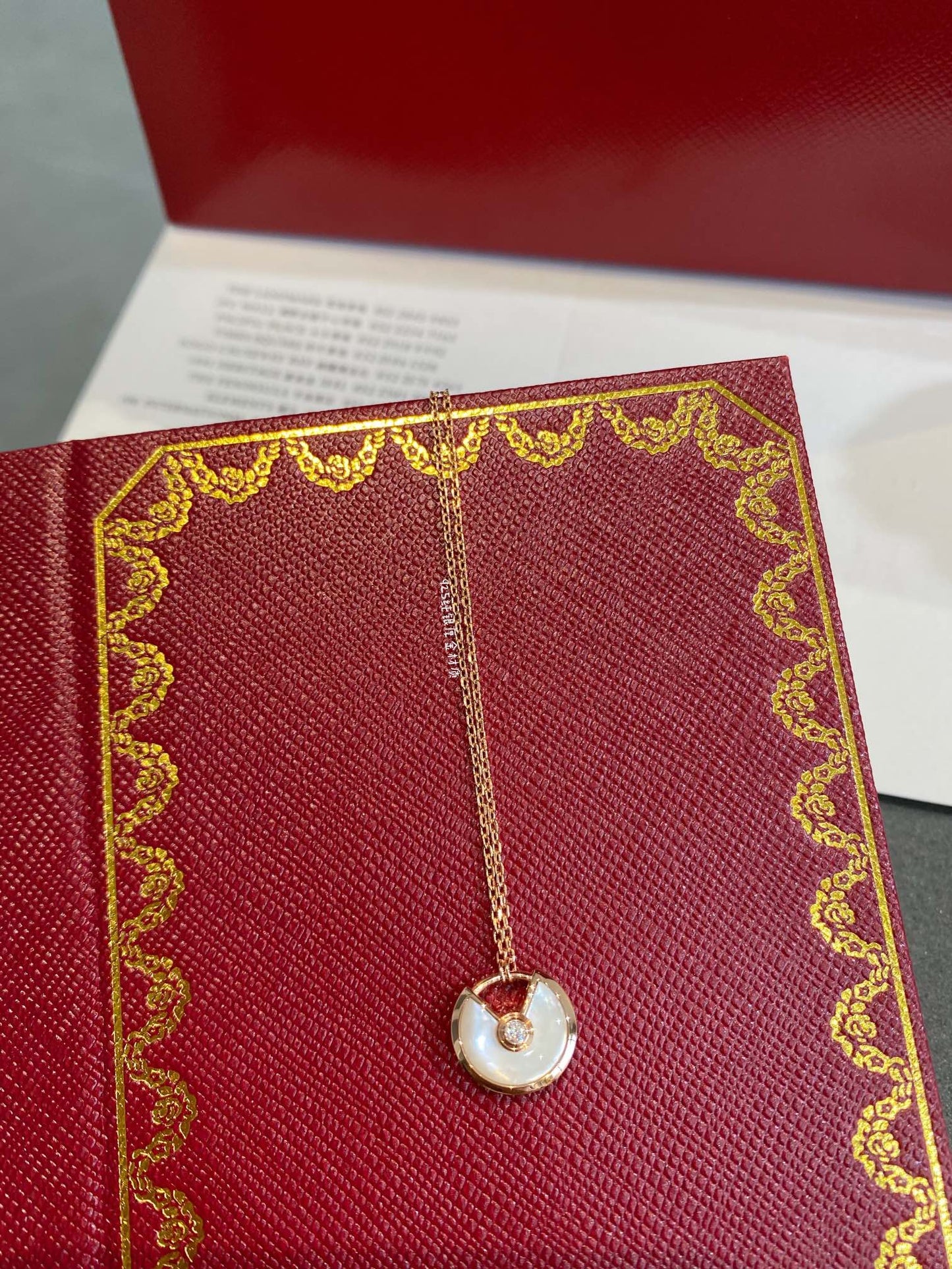 [Polaidi Jewelry]AMULETTE ROSE GOLD MOP NECKLACE