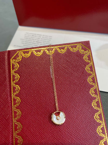 [：Polaidi Jewelry]AMULETTE ROSE GOLD MOP NECKLACE