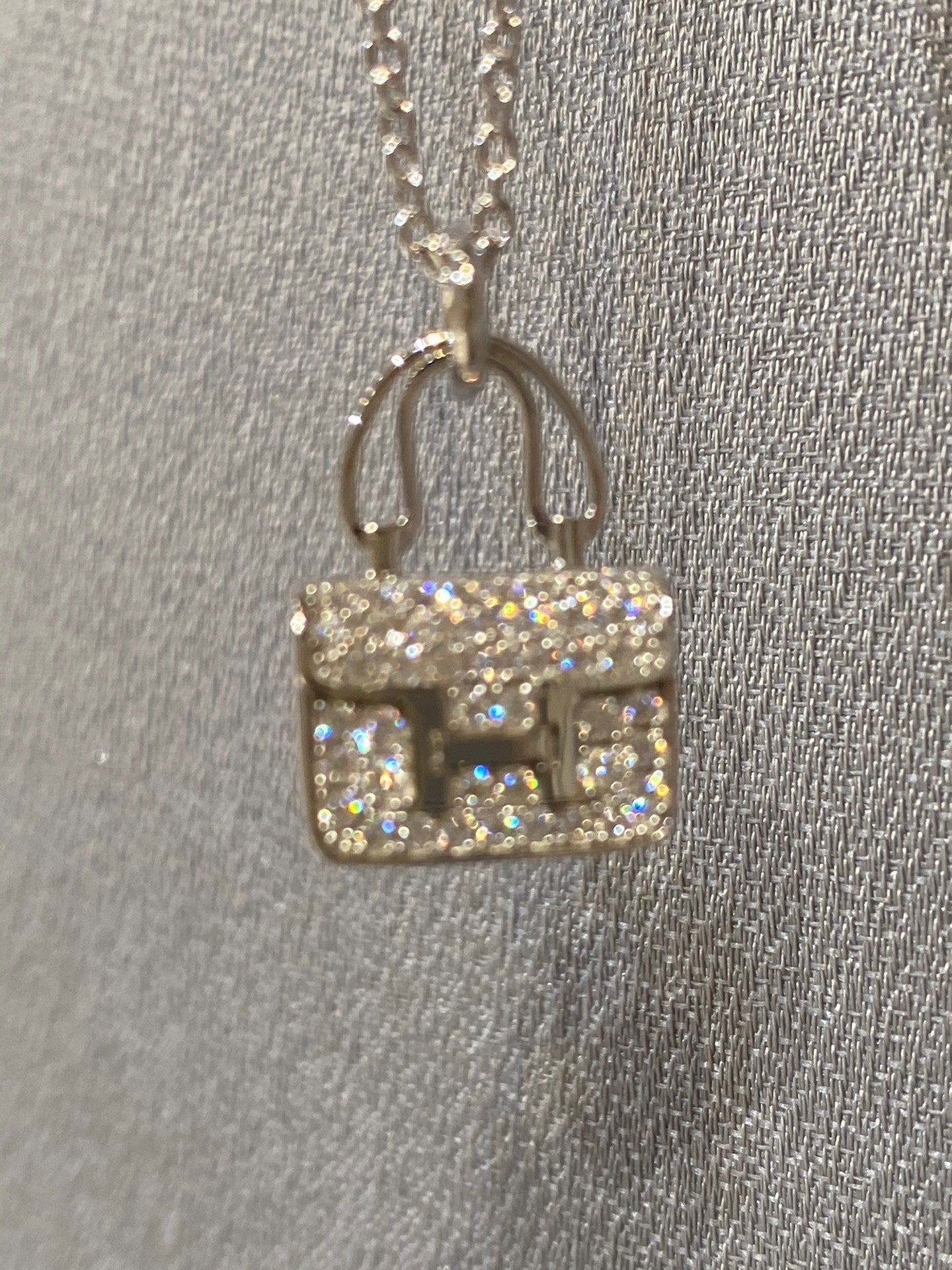 [：Polaidi Jewelry]CONSTANCE PEDANT DIAMOND NECKLACE