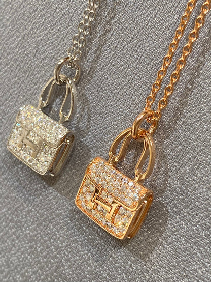 [Polaidi Jewelry]CONSTANCE PEDANT DIAMOND NECKLACE