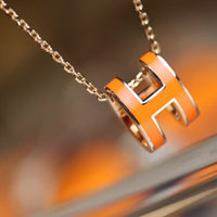 [Polaidi Jewelry ]POP H PEDANT PINK GOLD