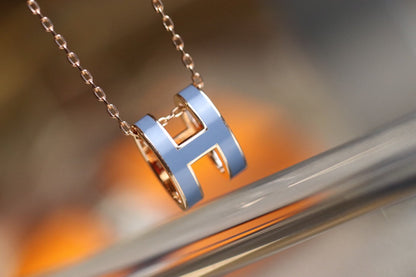 [Polaidi Jewelry]POP H PEDANT PINK GOLD