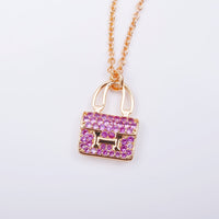 [Polaidi Jewelry ]CONSTANCE PEDANT PURPLE DIAMOND NECKLACE