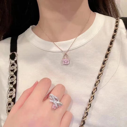 [Polaidi Jewelry]CONSTANCE PEDANT PURPLE DIAMOND NECKLACE