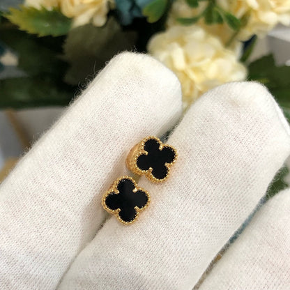 [Polaidi Jewelry]CLOVER MINI GOLD EARRINGS