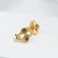 [Polaidi Jewelry ]CLOVER MEDIUM 1 MOTIFS LASER EARRINGS