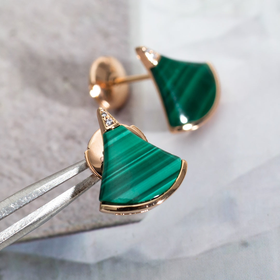 [Polaidi Jewelry]DIVAS DREAM EARRINGS PINK GOLD