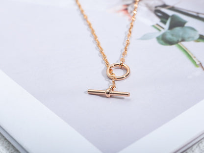 [Polaidi Jewelry]ECHAPPEE NECKLACE PINK GOLD