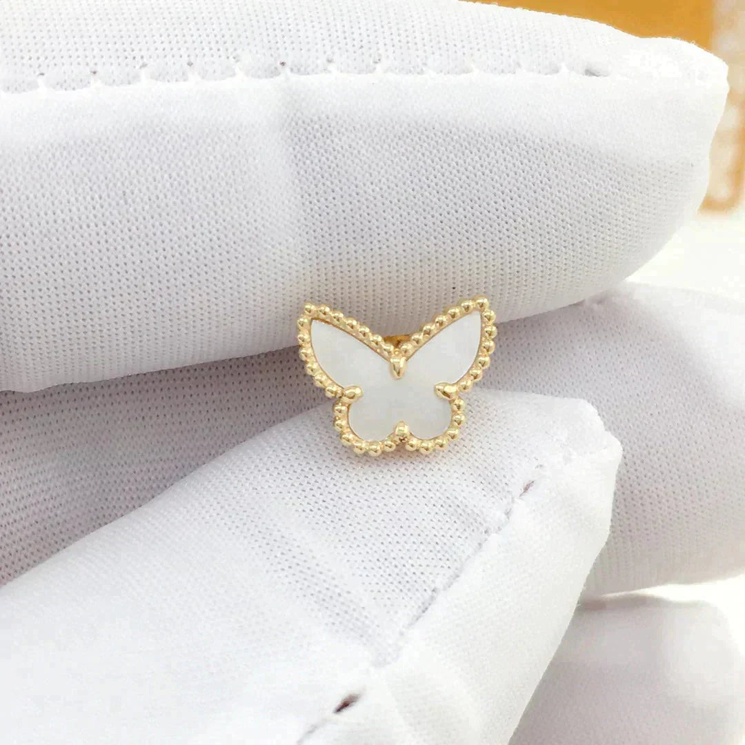 [：Polaidi Jewelry]SWEET BUTTERFLY MOP EARSTUDS