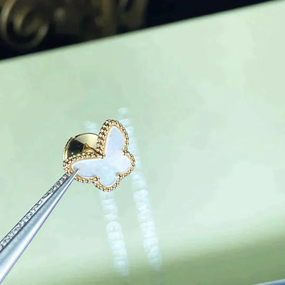 [：Polaidi Jewelry]SWEET BUTTERFLY MOP EARSTUDS