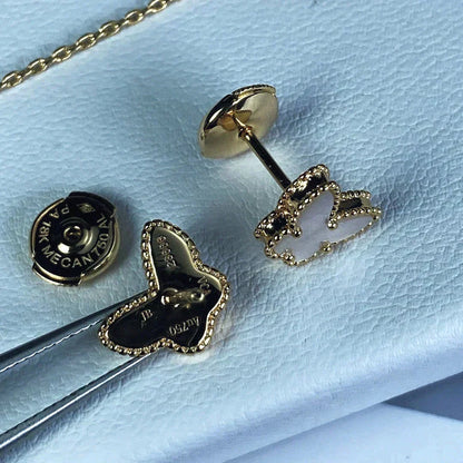 [：Polaidi Jewelry]SWEET BUTTERFLY MOP EARSTUDS