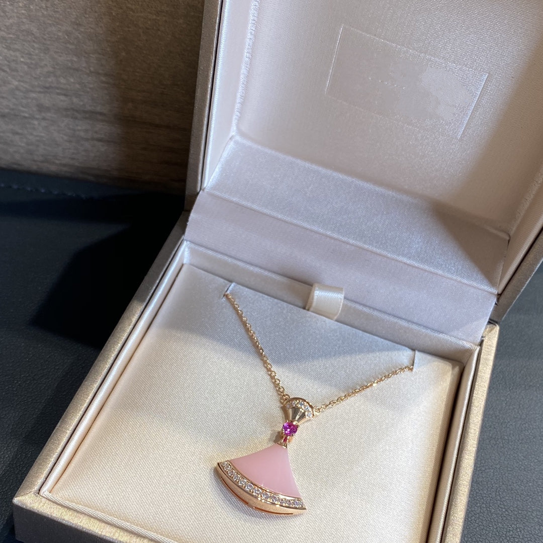 [Polaidi Jewelry]DREAM NECKLACE PINK OPAL