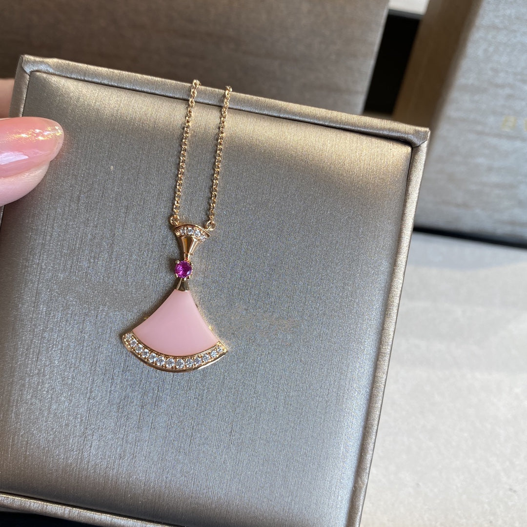 [Polaidi Jewelry]DREAM NECKLACE PINK OPAL