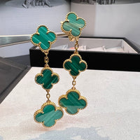 [Polaidi Jewelry ]CLOVER MALACHITE 3 MOTIFS GOLD