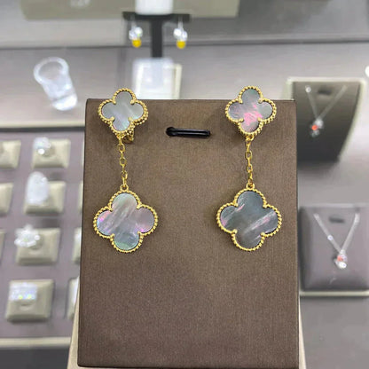 [：Polaidi Jewelry]クローバー 2モチーフ ピアス（複数選択可）