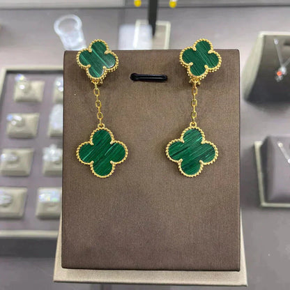 [：Polaidi Jewelry]クローバー 2モチーフ ピアス（複数選択可）