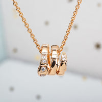 [Polaidi Jewelry ]SERPENTI PINK GOLD NECKLACE DIAMOND